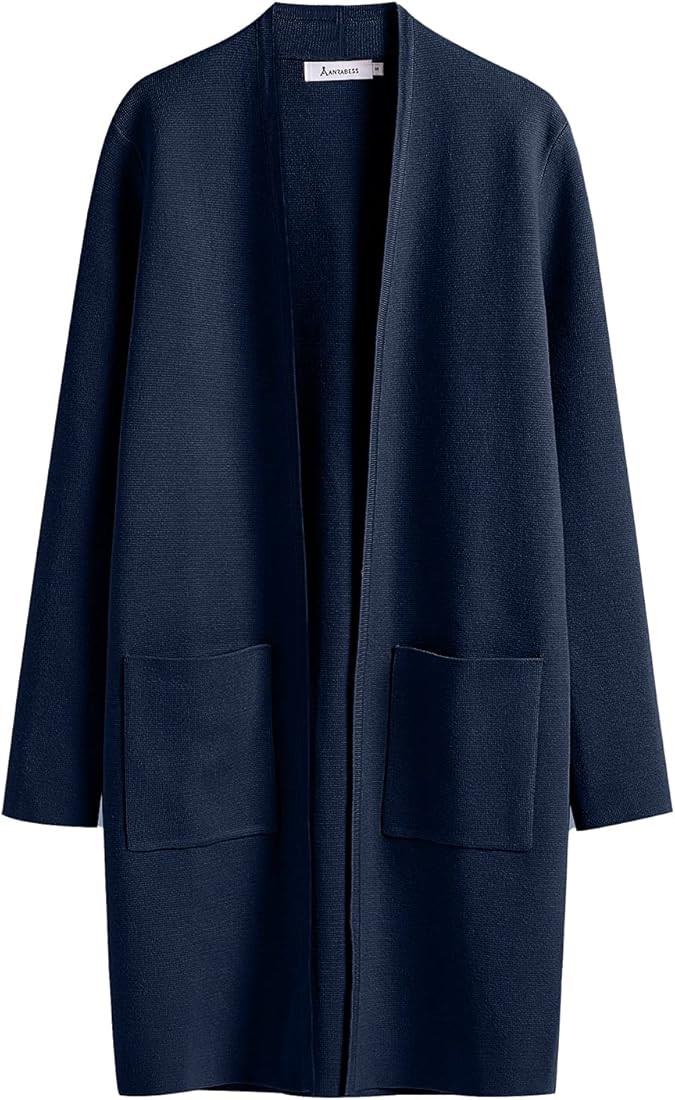 ANRABESS Cardigan Sweater for Women Casual 2023 Fall Winter Fashion Coat Long Sleeve Open Front K... | Amazon (US)