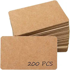 200 Pack Kraft Paper Cards 3 x 5 Inch Index Cards Blank Kraft Note Cards Ideal for Home, Office, ... | Amazon (US)