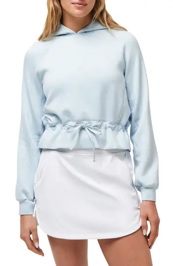 TravisMathew Golden State Drawstring Waist Hoodie in Heather Baby Blue at Nordstrom Rack, Size X-Large | Nordstrom Rack