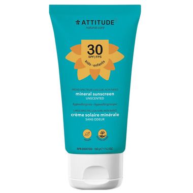 ATTITUDE Kids Mineral Sunscreen Unscented SPF 30 | Well.ca