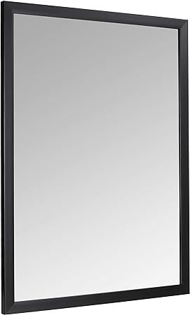 AmazonBasics Rectangular Wall Mirror 30" x 40" - Standard Trim, Black | Amazon (US)