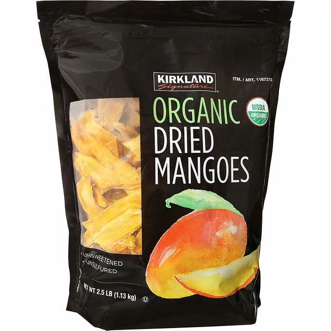 Kirkland Signature Organic Dried Mangoes, 2.5 Pounds | Walmart (US)