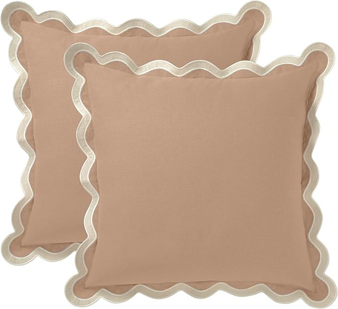 Folkulture Throw Pillow Covers for Couch, 18x18 Decorative Couch Pillows for Living Room, 100% Co... | Amazon (US)