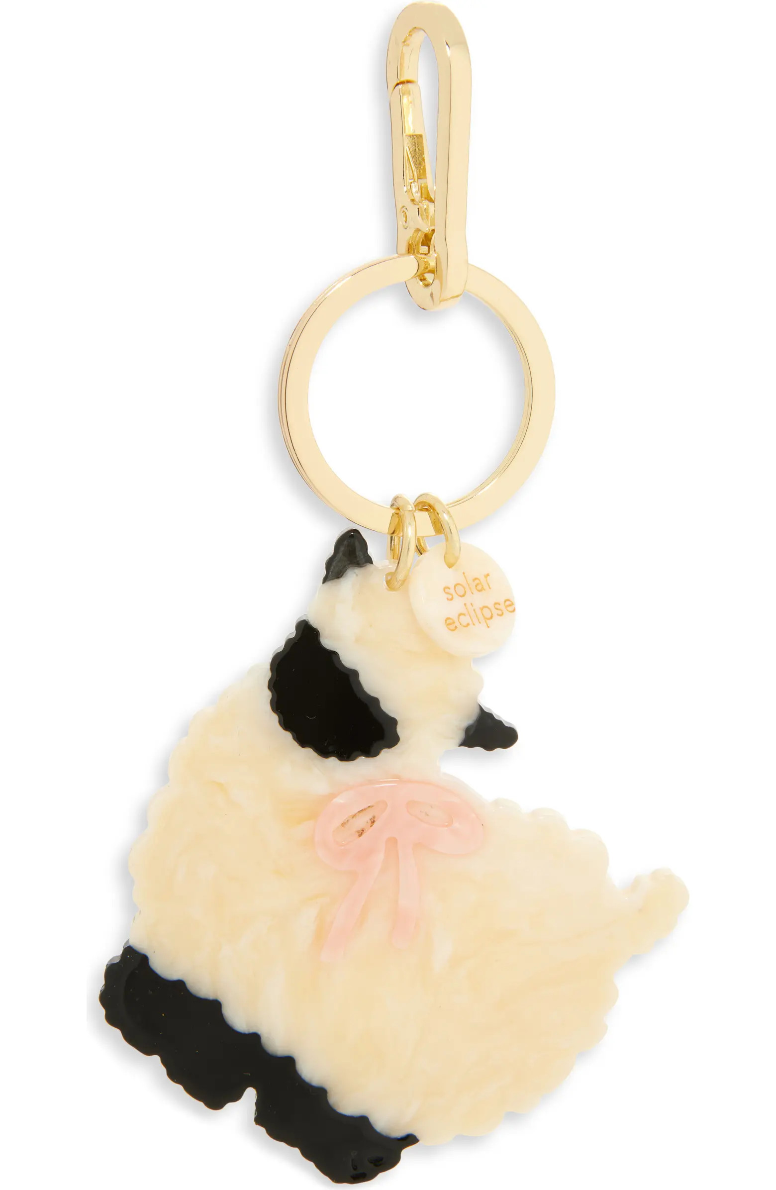 Hand Painted Sheep Key Chain Bag Charm | Nordstrom