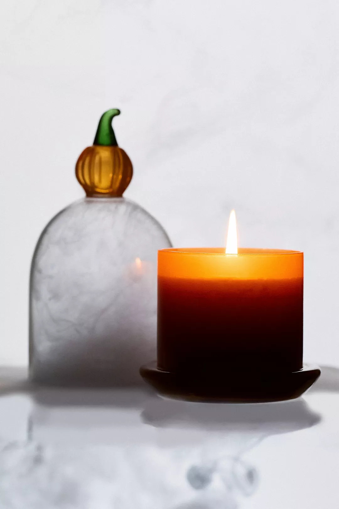 Fall Icon Cloche Pumpkin Sweet Vanilla Glass Candle | Anthropologie (US)
