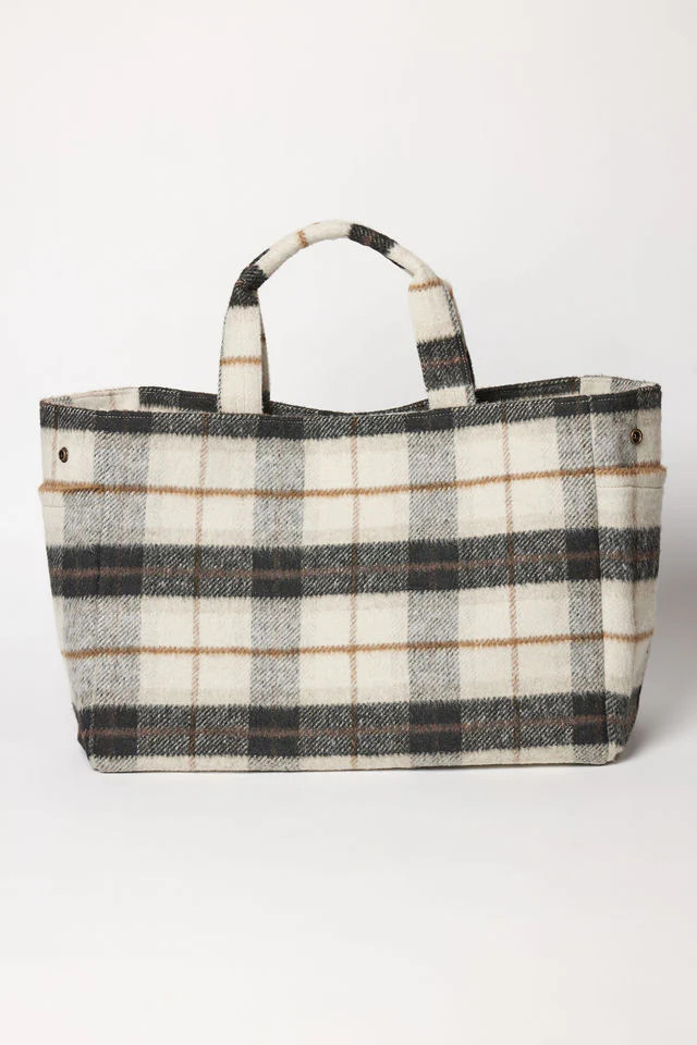 Plaid Airplane Tote | Hat Attack