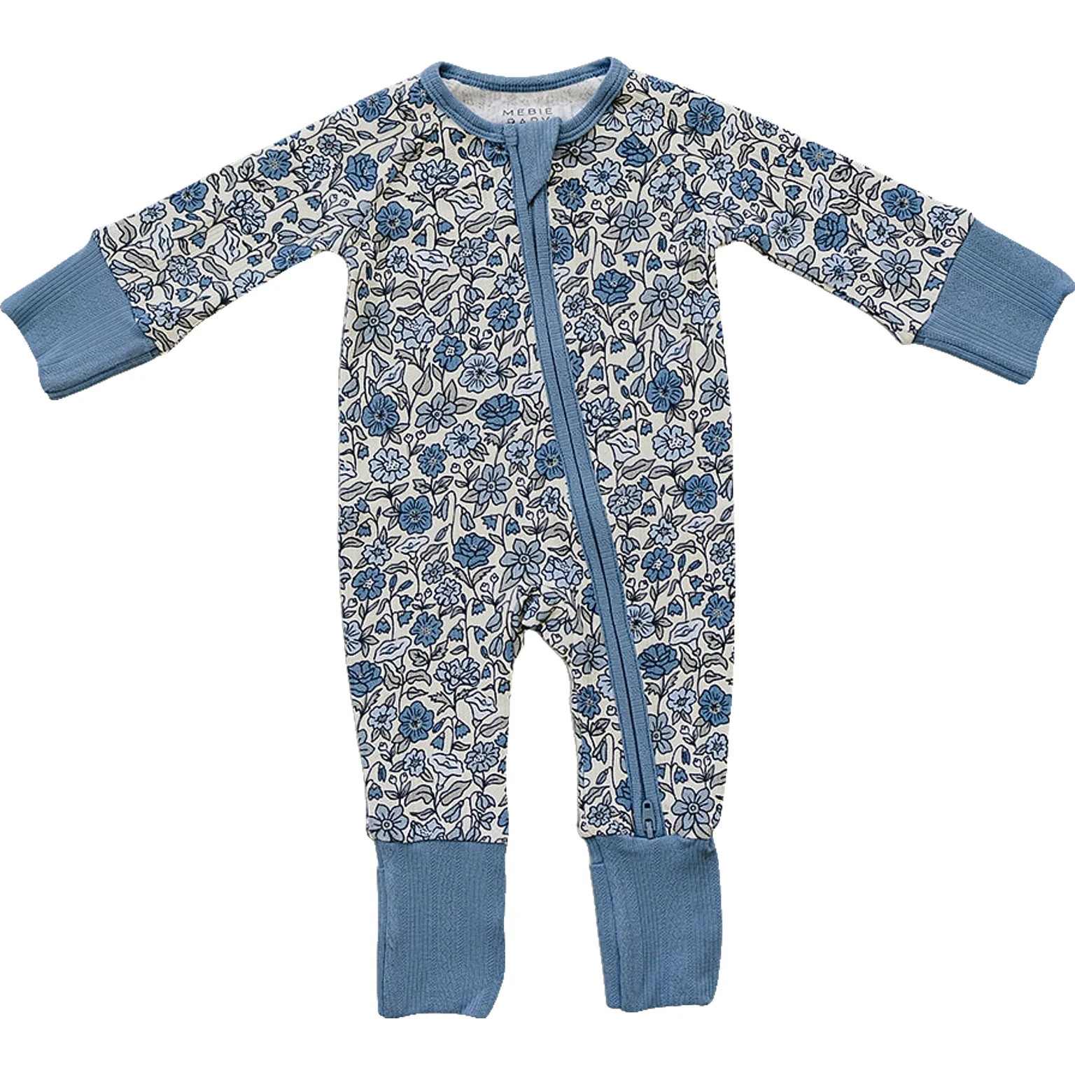Bluebell Pointelle Bamboo Zipper | Mebie Baby