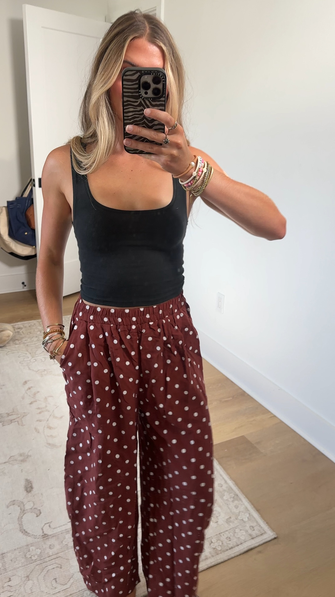 Amazon size small Womens Cotton Linen Polka Dot Pants Casual Wide Leg Barrel Pants High Waist Elastic Summer Palazzo Trousers

#LTKootd #LTKSaleAlert #LTKSeasonal