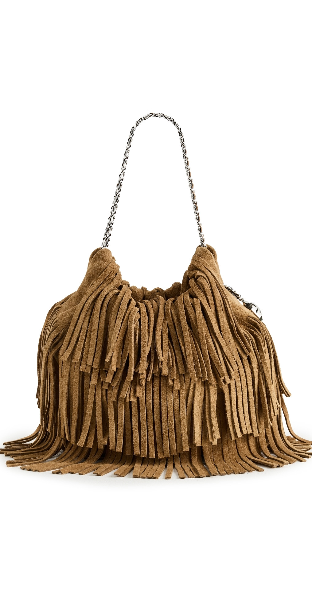 Tory Burch Fleming Fringe Mini Hobo Bag WILD TABACCO One Size | Shopbop