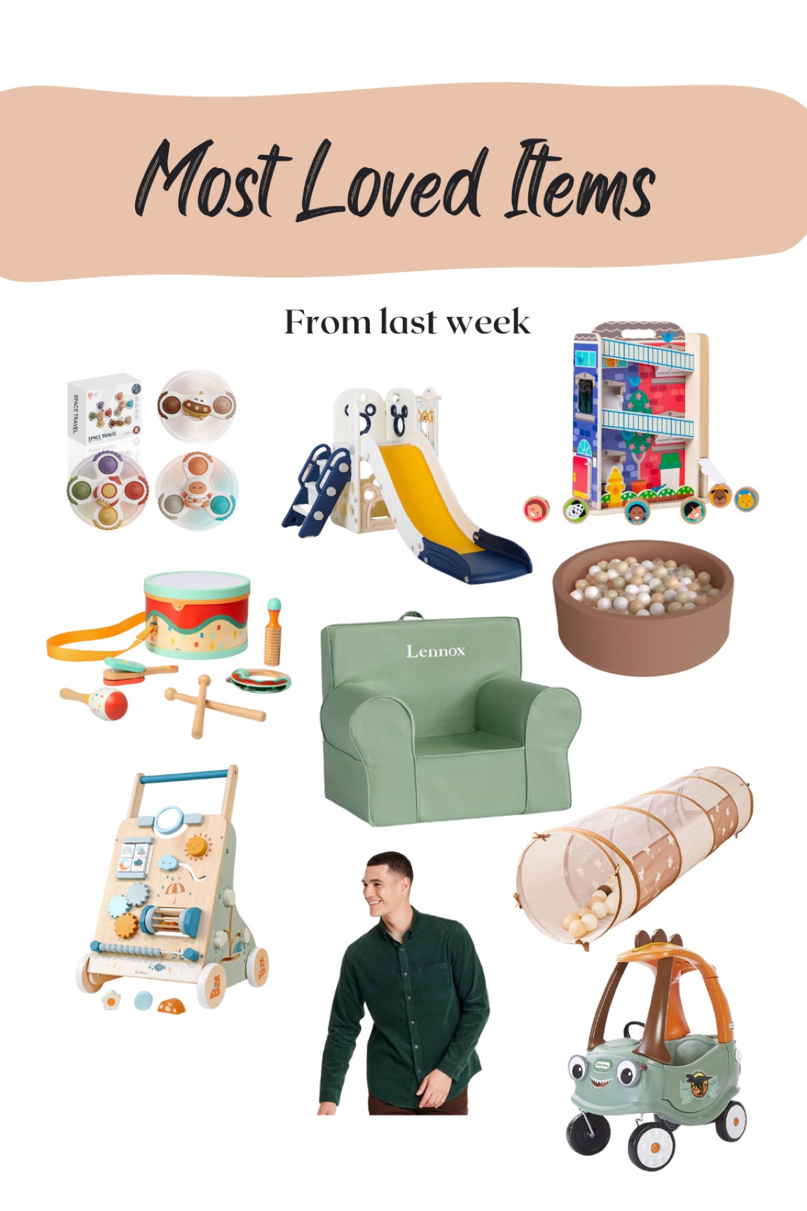 Most loved items from last week - toddler playground, fidget spinners, toddler toys, Christmas toddler toys, toddler instruments, toddler chair, toddler ball pit, toddler walker, ride-on toddler toy, Christmas outfit idea

#LTKGiftGuide #LTKKids #LTKBaby