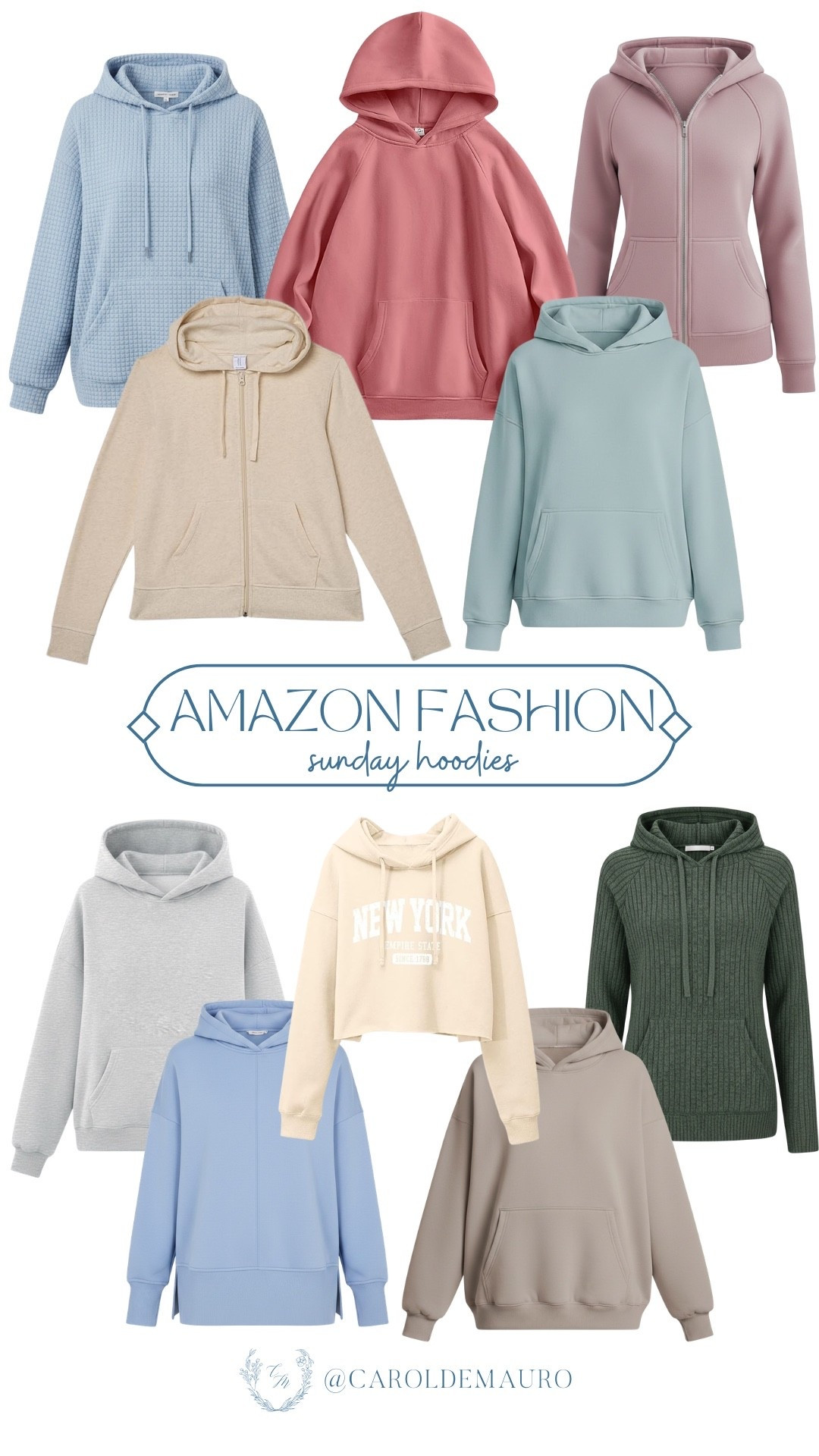 Rounded up these Amazon hoodies that are perfect for a lazy morning or a quick coffee run on Sundays! You’ll love having a mix of oversized pullovers and easy zip-ups in every shade from soft sage to classic neutral to keep you comfortable all day long.

affordable fashion, layering pieces, everyday wear, cozy look, weekend vibes, athleisure fits, gym wear, casual outfit

#LTKSeasonal #LTKootd #LTKU