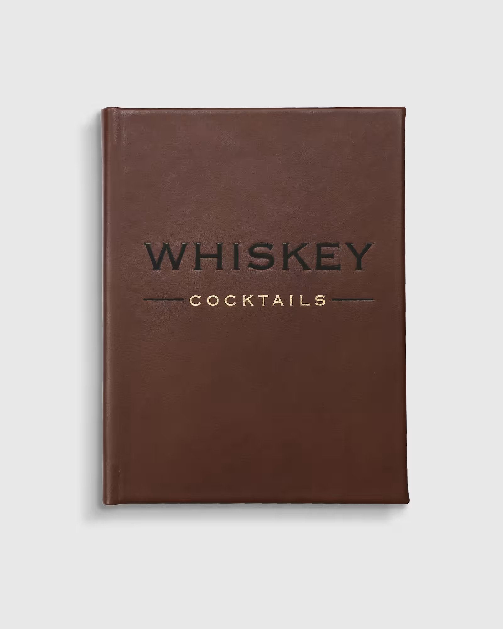 Whiskey Cocktails Leather Bound Book | Quince