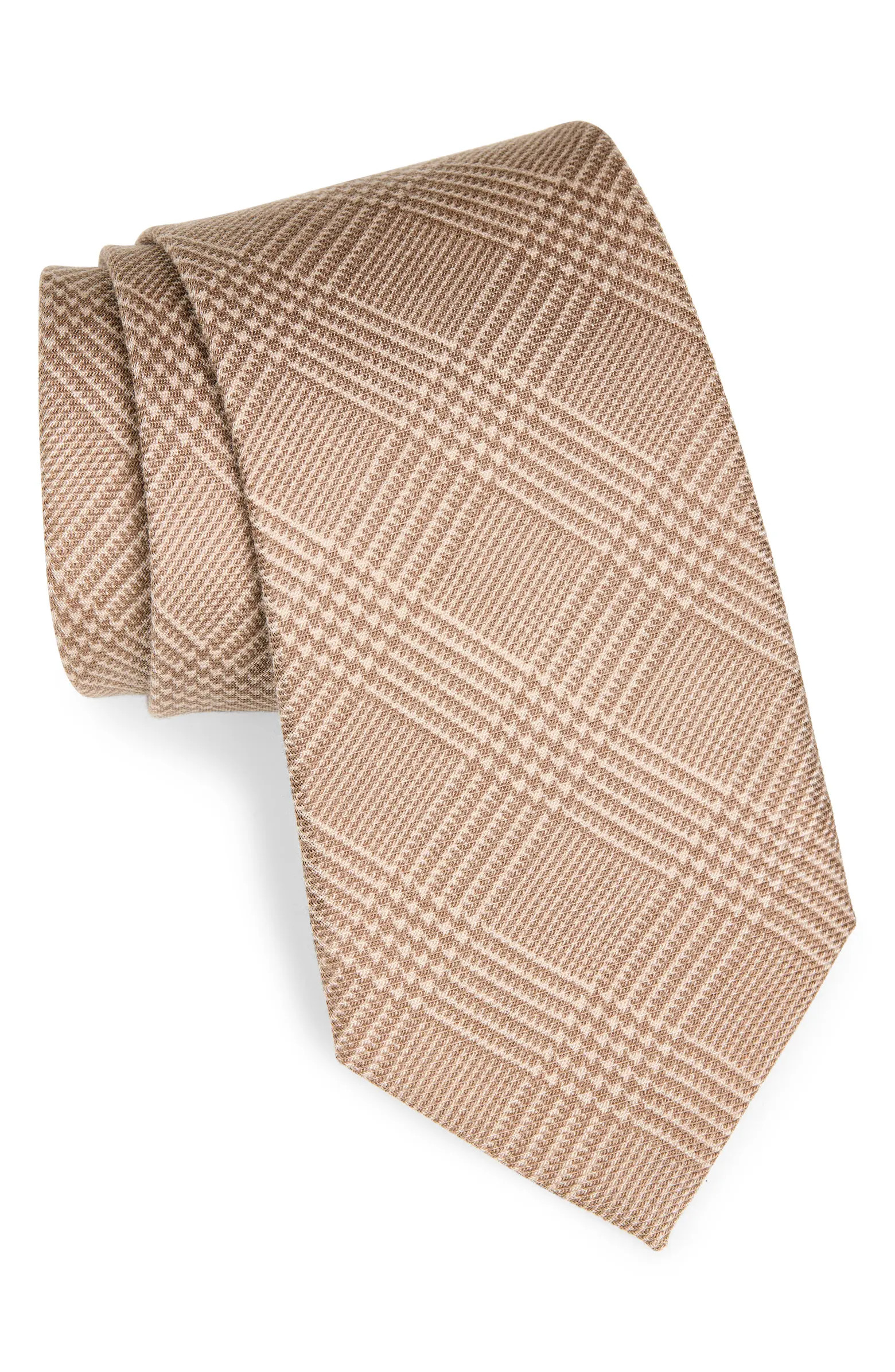 Glen Plaid Cashmere & Silk Tie | Nordstrom