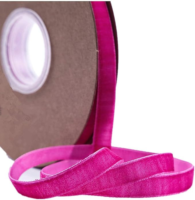 Ribbon for Crafts -Wholesale Bulk 20 Yard 3/8 5/8 1Inch Velvet Ribbon for Gift Package Wrapping F... | Amazon (US)