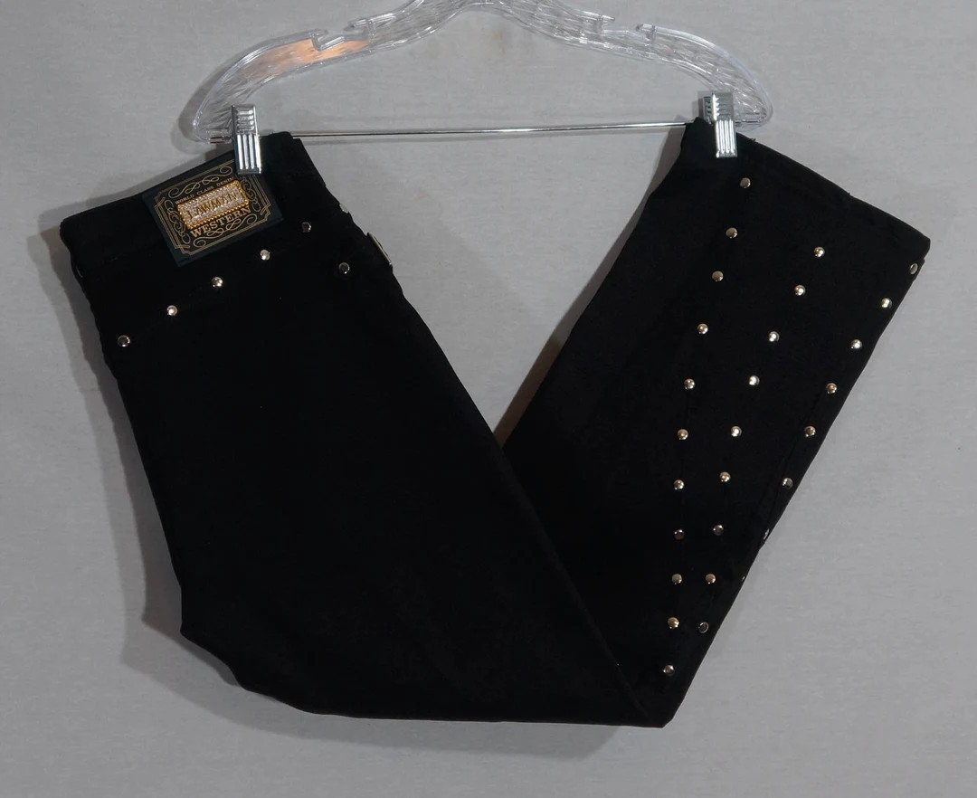 Vintage Lawman Jeans 90s Western Black Denim Rodeo Show Pants - 30" Low to Mid Rise Waist | Etsy (US)