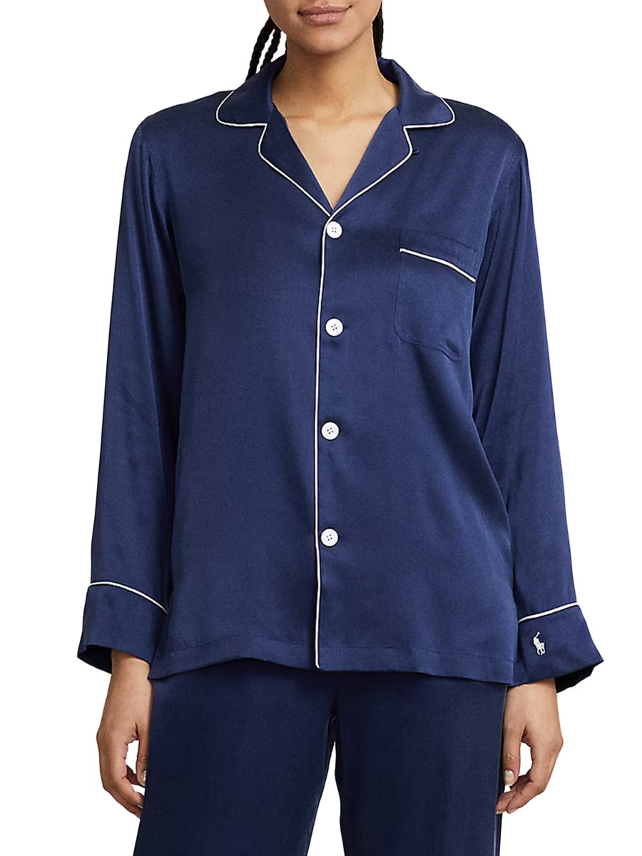 Heritage Silk Laurel 2-Piece Stretch Silk Pajama Set | Saks Fifth Avenue