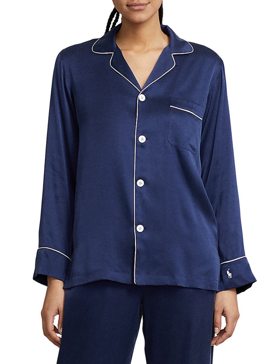 Heritage Silk Laurel 2-Piece Stretch Silk Pajama Set | Saks Fifth Avenue