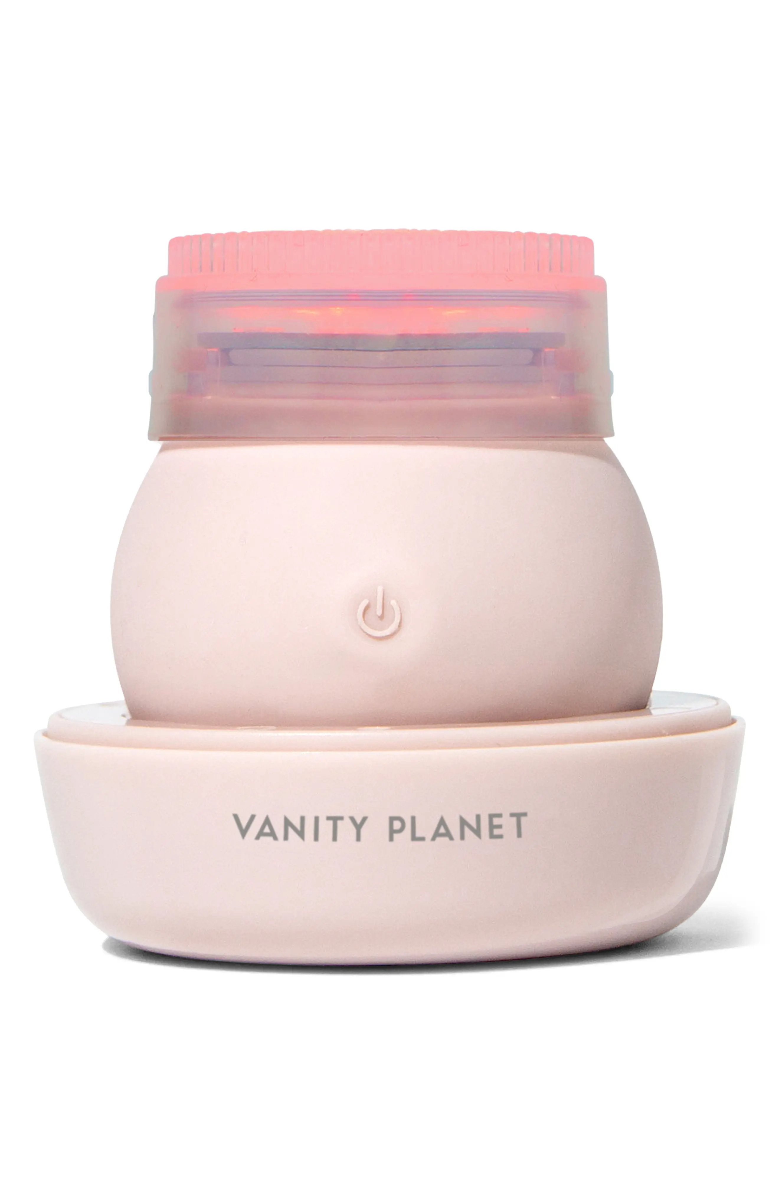 VANITY PLANET LEDA Red ANti-Aging LED Sonic Facial Brush in Blush Pink at Nordstrom | Nordstrom