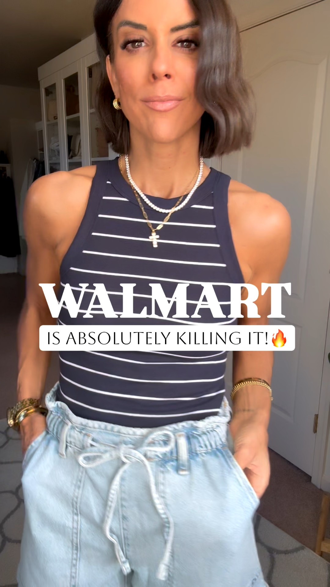 Walmart is killing it!! I’m 5’5 and in size xsmall in everything. Eyelet jeans fit true to size. 

#LTKmomlife #LTKgrwm #LTKSeasonal