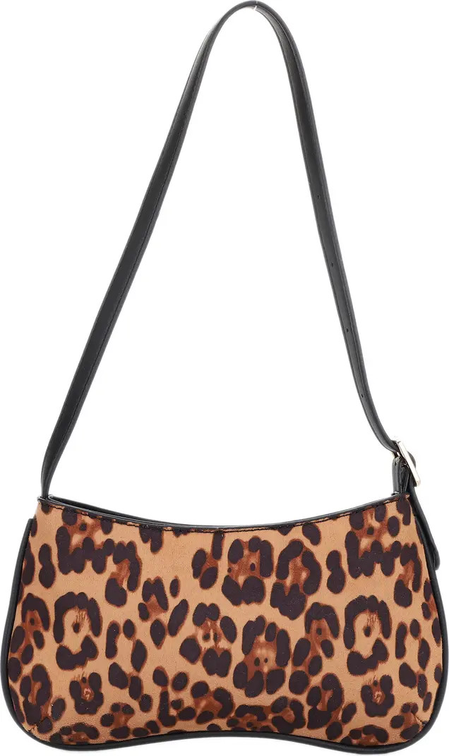 Mali + Lili Imani Leopard Recycled Vegan Leather Shoulder Bag | Nordstrom | Nordstrom