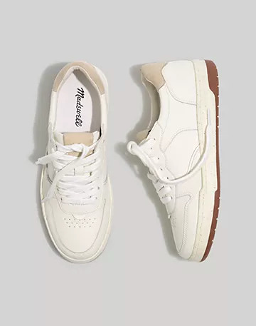 Court Sneakers in White Leather | Madewell