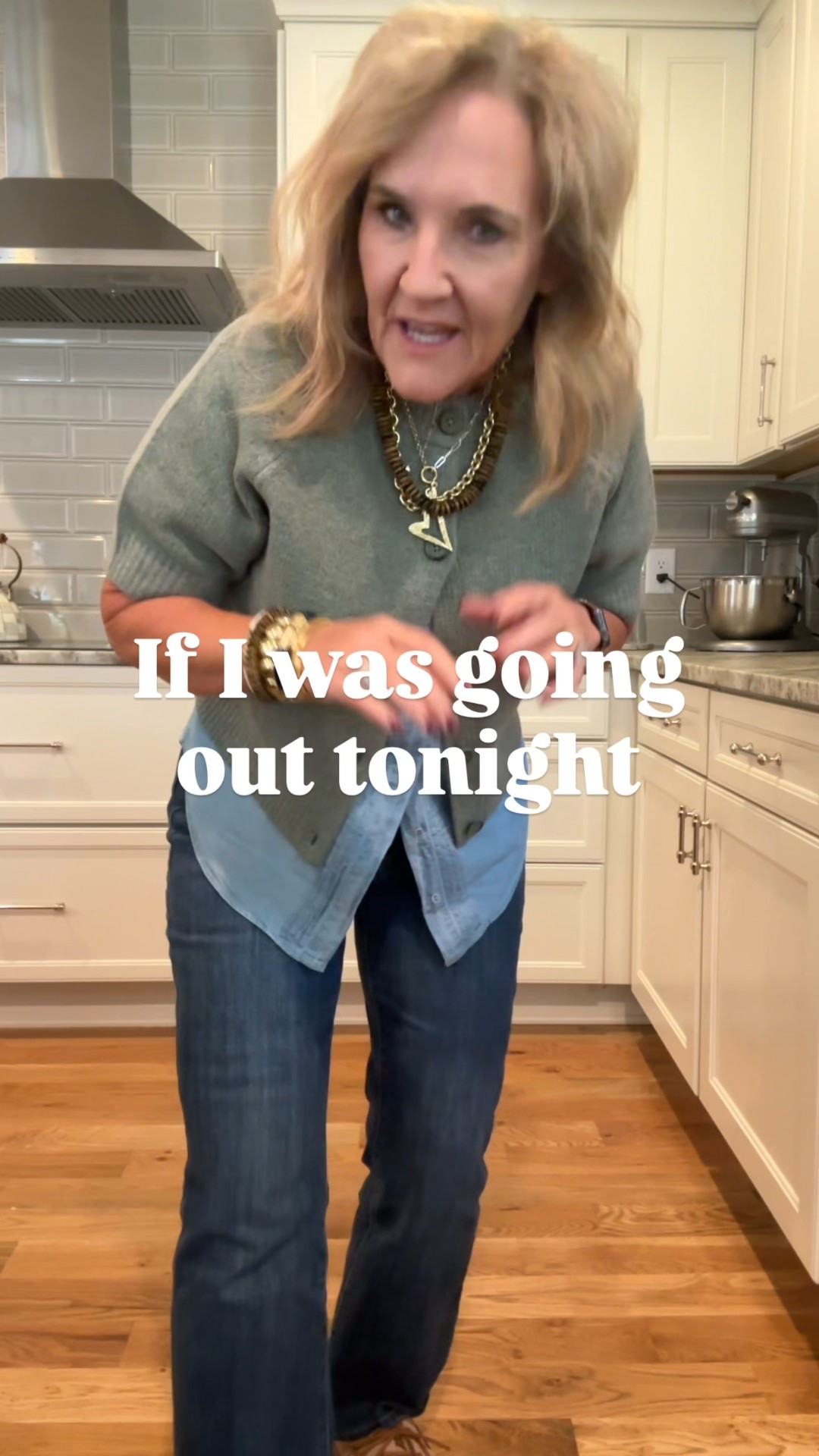 Allie & Bess 20% off code NANETTE20 

Talbots chambray shirt and jeans 
Shirt size medium
Jeans 8 petite 
Target sweater medium 
Suede boat shoes driving moccasins 
Suede brown booties size up 1/2 
Coach bag is a trending bag 

Statement, jewelry bracelet stack
 

#LTKPetite #LTKOver40 #LTKSaleAlert #LTKItBag #LTKOver40 #LTKSaleAlert