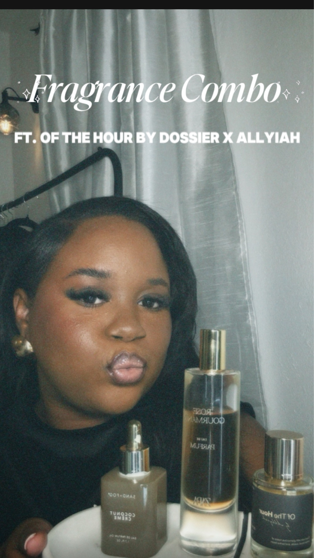 Fragrance Combo featuring Of The Hour by Dossier x Alliyah
Fragrance Oil: Sand + Fog 
Fragrance 1: Zara 

