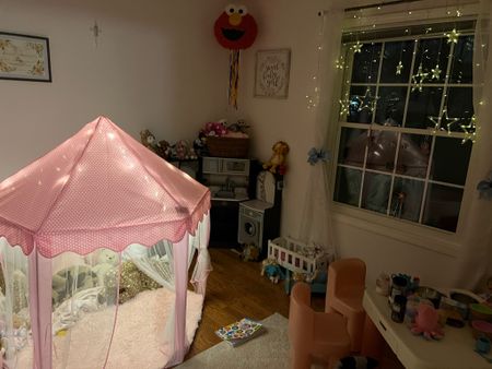 Toddler dream room • Princess tent • star lights • kitchen set • table and chairs 

#LTKkids #LTKfamily #LTKbaby