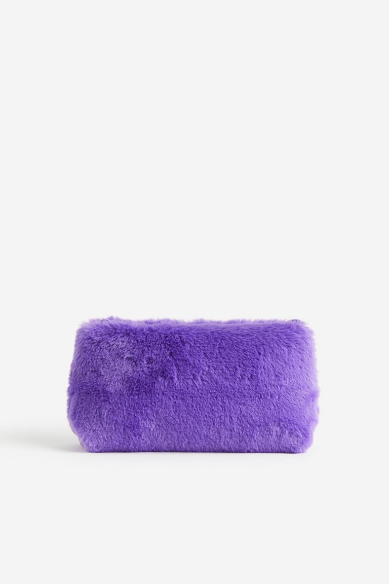 Fluffy Pencil Case - Purple - Kids | H&M US | H&M (US + CA)