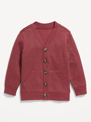 Button-Front French Rib Cardigan Sweater for Toddler Boys | Old Navy (US)
