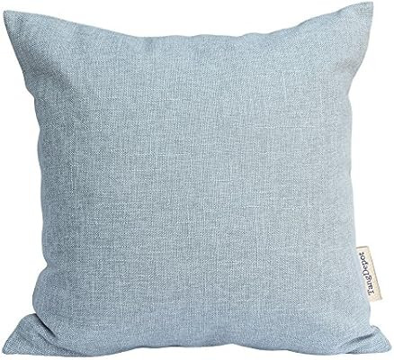 TangDepot Heavy Lined Linen Cushion Cover, Throw Pillow Cover, Square Decorative Pillow Covers, I... | Amazon (US)