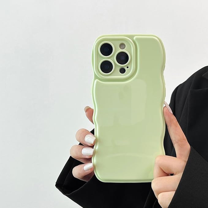 FABSPARK Phone Case for iPhone 16 Pro Max Case,Simple Wave Design Wavy Frame Soft Silicone Aesthe... | Amazon (US)