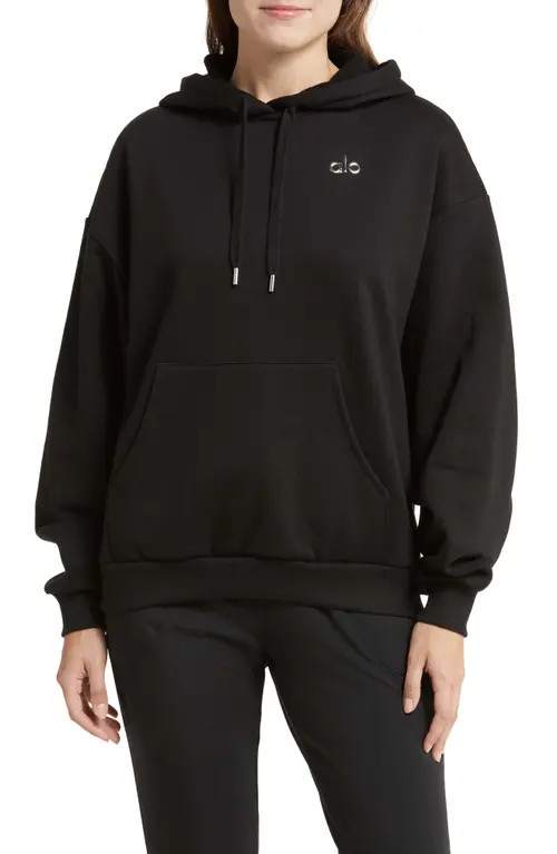Alo Accolade Hoodie in Black at Nordstrom, Size Medium | Nordstrom