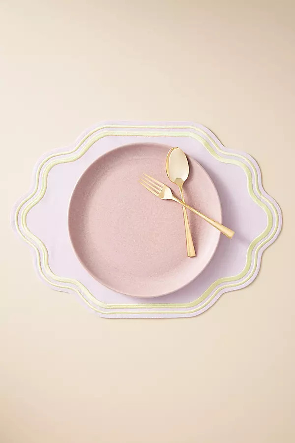 Madeline Embroidered Cotton Placemat | Anthropologie (US)