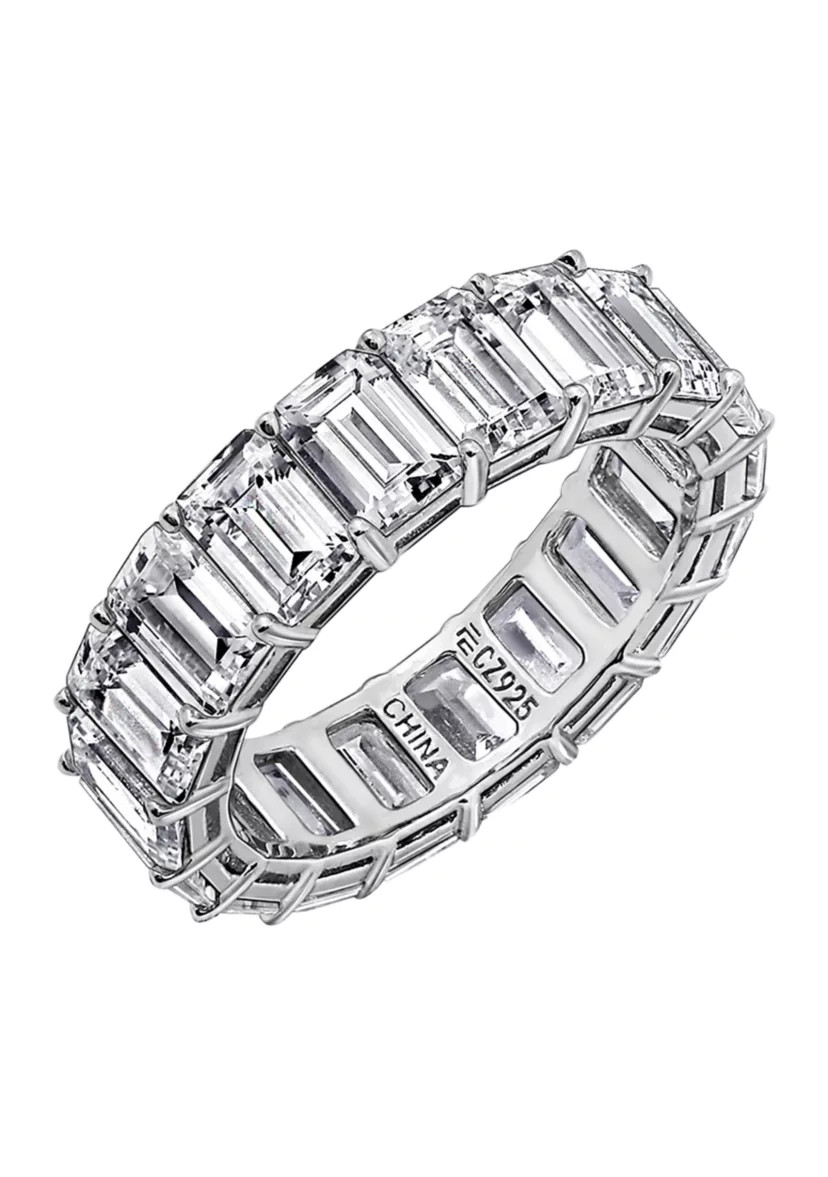 Emerald Cut Eternity Band Ring | Belk