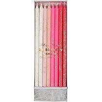 Meri Meri Glitter Birthday Candles (Pack of 24), 5.75" Tall, Unscented Meri Meri Candles | Amazon (US)