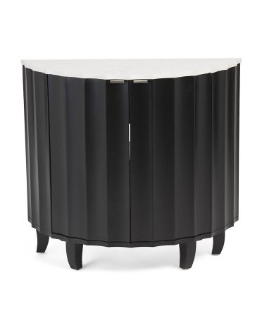 Lucy Half Moon 2 Door Stone Top Cabinet | TJ Maxx