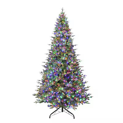 Holiday Living 9-ft New Kensington Pine Pre-lit Artificial Christmas Tree with Color Changing LED... | Lowe's