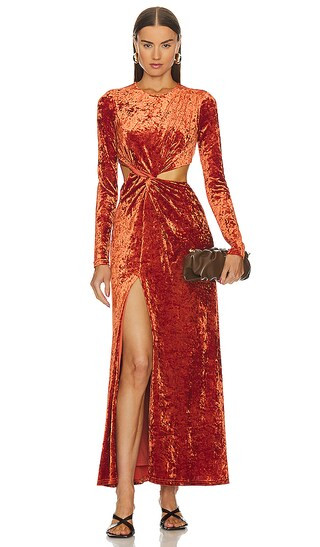 Astrid Maxi Dress in Burnt Orange | Revolve Clothing (Global)