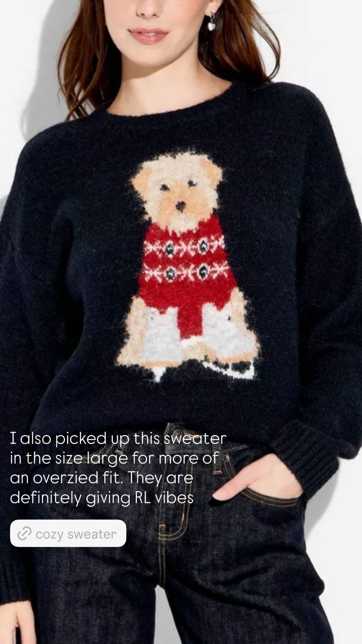 I also picked up this sweater in the size large for more of o an overzied fit. They are definitely giving RL vibes

#LTKHoliday #LTKGiftGuide #LTKootd