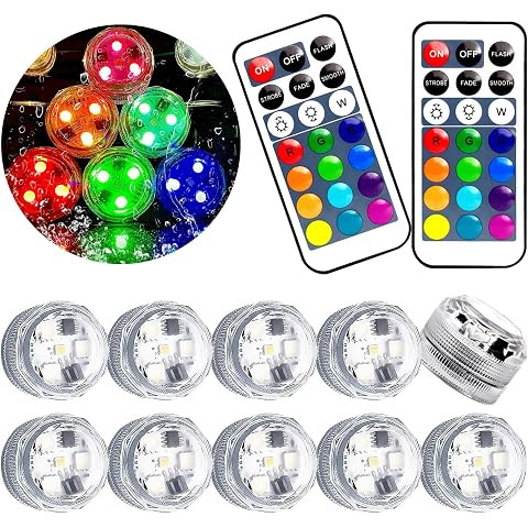 MATA LEON Christmas Led Lights Battery Pumpkin LED Color Changing Lights Submersible Craft Tea Li... | Amazon (CA)