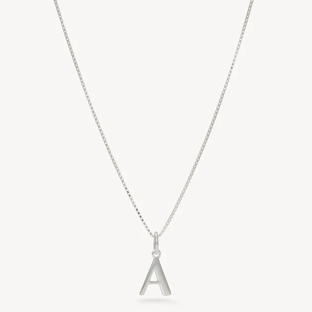 Silver Letter Necklace | Hillberg & Berk
