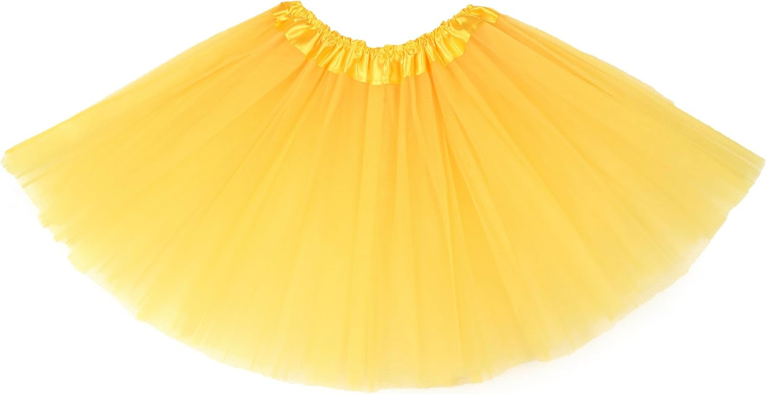 Girls Tutu Skirt 3 Layers Tulle Toddler Ballet Skirt,3-10 yrs Party Costume | Amazon (US)