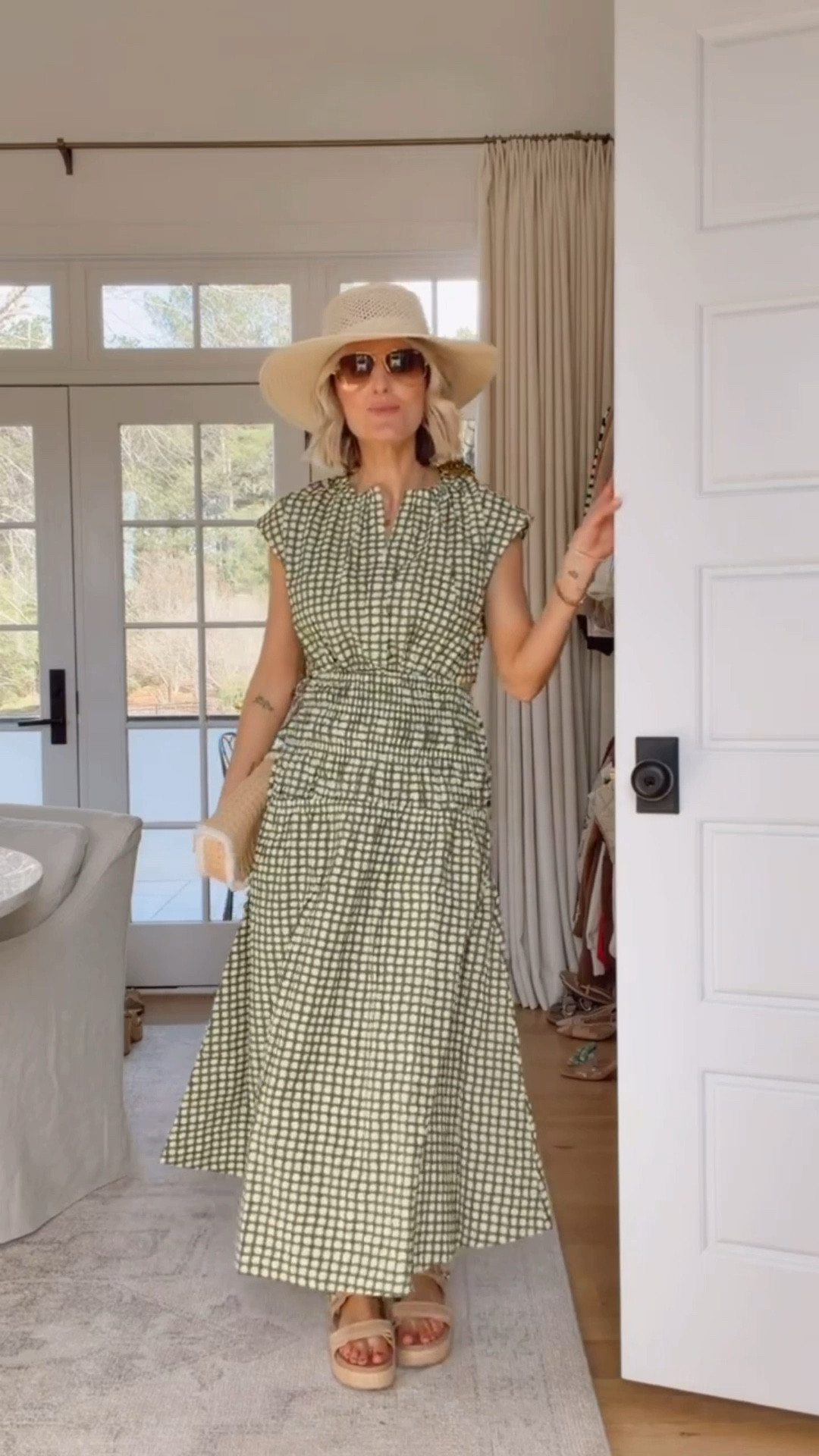 How cute is this Master’s look?! Love that this dress can be worn all season long as well! Wearing XS. 

Loverly Grey, Master’s outfit ideas, green gingham maxi dress, spring dress, spring fashion, spring outfit ideas, golf tournament outfit ideas 

#LTKootd #LTKSeasonal