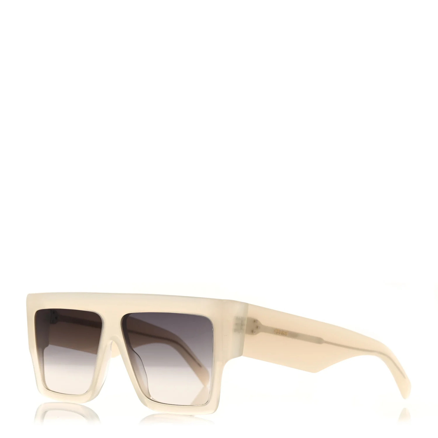 Rectangular Sunglasses CL400921 Transparent White | FASHIONPHILE (US)