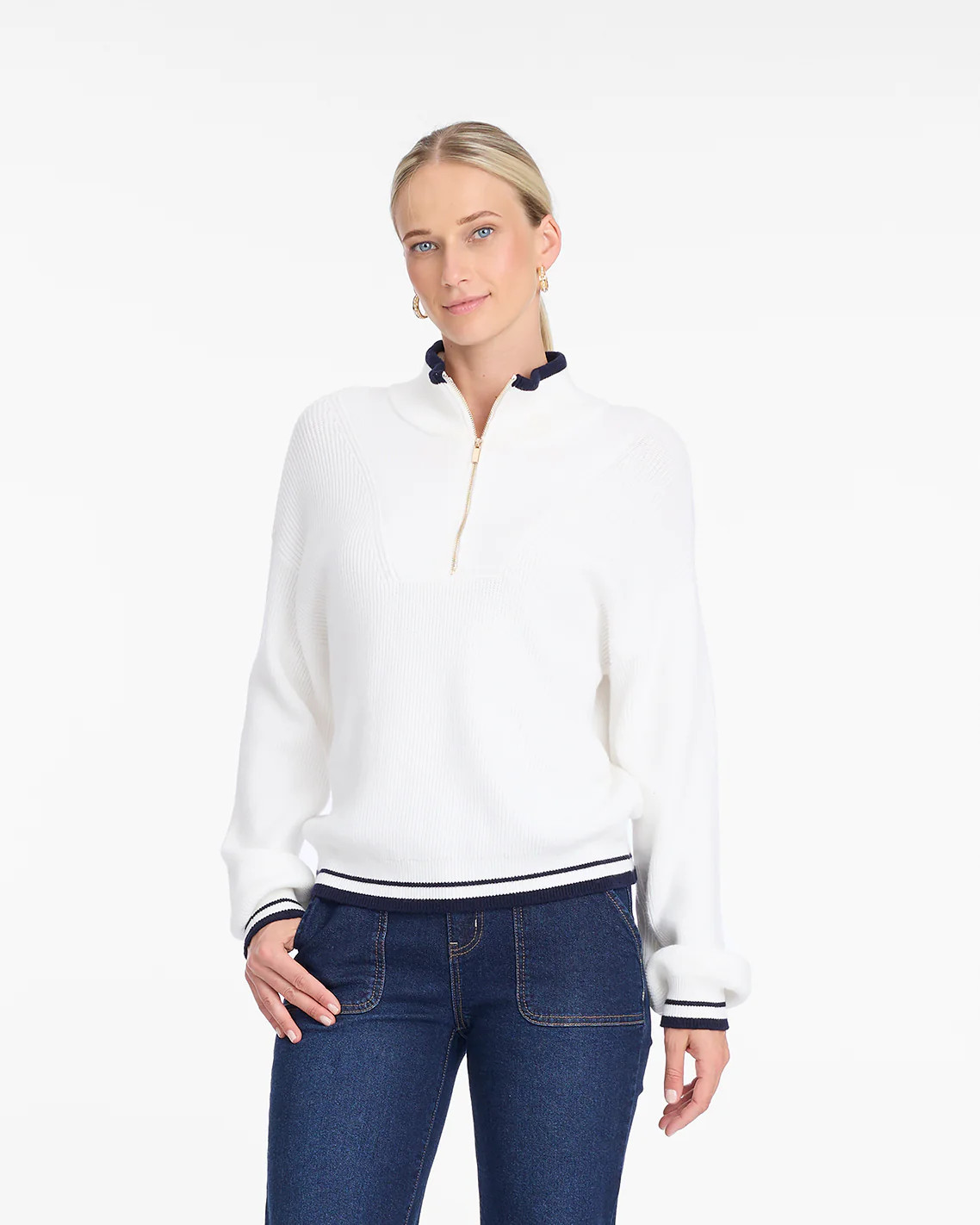 Quarterzip Sweater | Draper James (US)