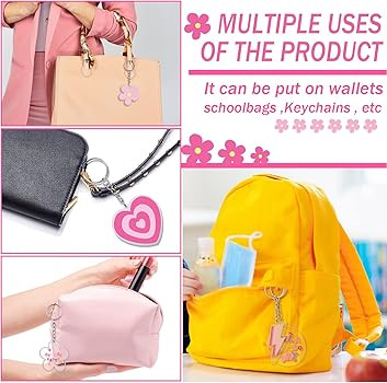 Otuuz 6 Pcs Preppy Smile Key Chain Acrylic Smile Face Keychain Happy Face Aesthetic Preppy Keycha... | Amazon (US)