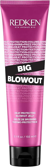 Redken Big Blowout Heat Protectant Gel - Provides All-Over Volume & Movement, Hair Shine & Frizz ... | Amazon (US)