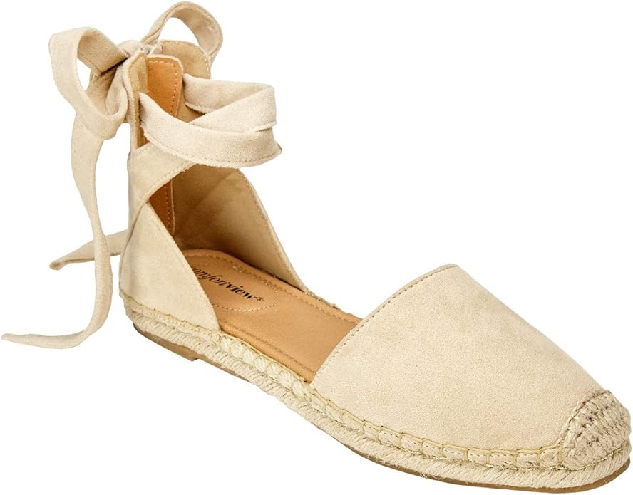 Comfortview Women's Wide Width The Shayla Flat Espadrille | Amazon (US)