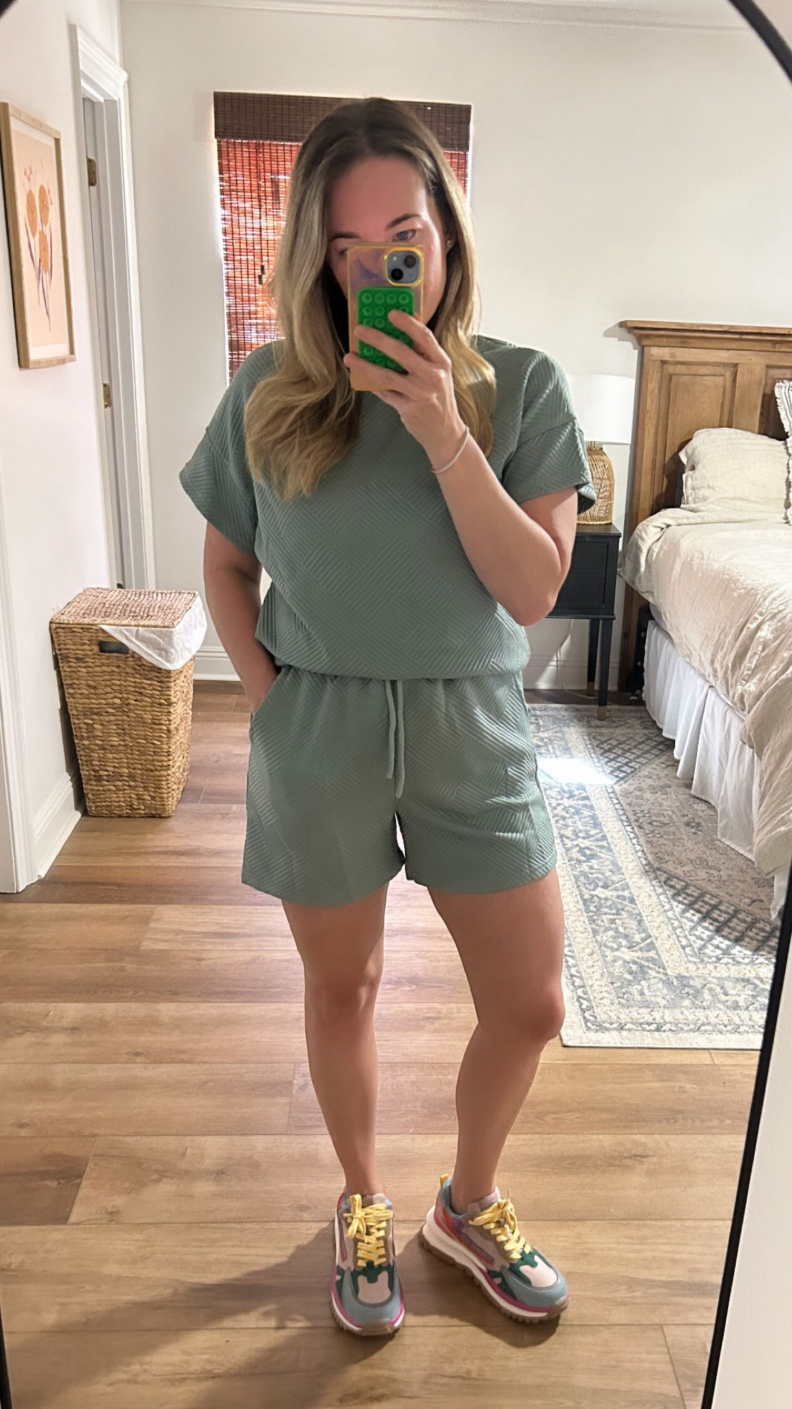 Amazon set  that feels like pajamas (wearing a medium) sooo comfortable but also a little thicker so better for fall weather!! My new favorite shoes ($44 on SALE) are linked below too :) 

#LTKStyleTip #LTKFindsUnder50 #LTKActive